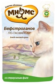Мнямс Корм для кошек Бефстроганов по-тасмански Влажный корм для кошек (страусиное филе) фото